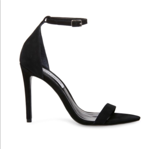 Steve Madden Black Nubuck Heel - Picture 2 of 5
